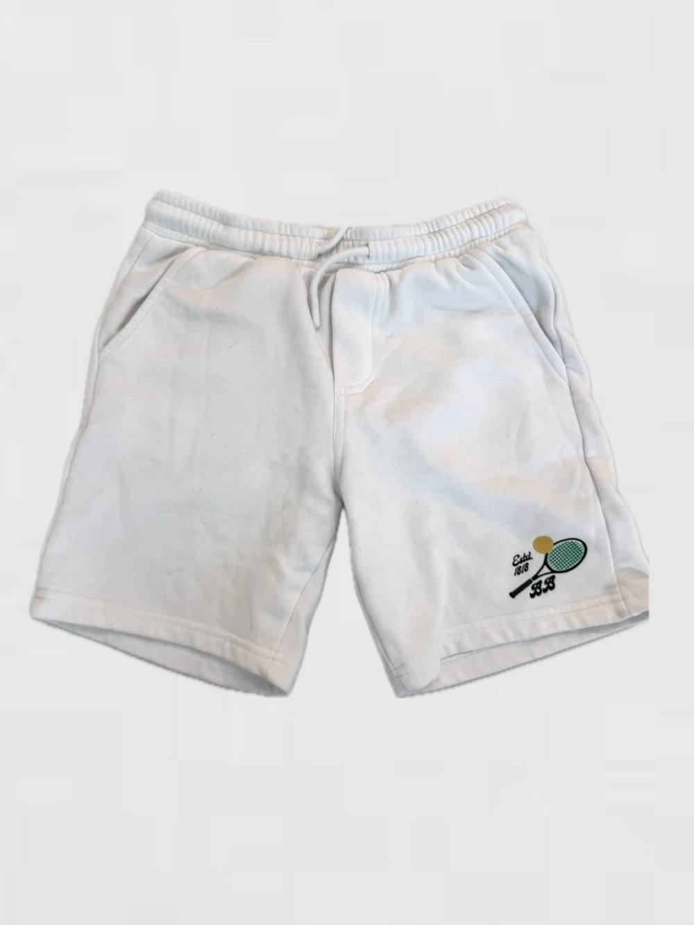 Brooks Brothers Boys White French Terry Shorts – Tennis Collection